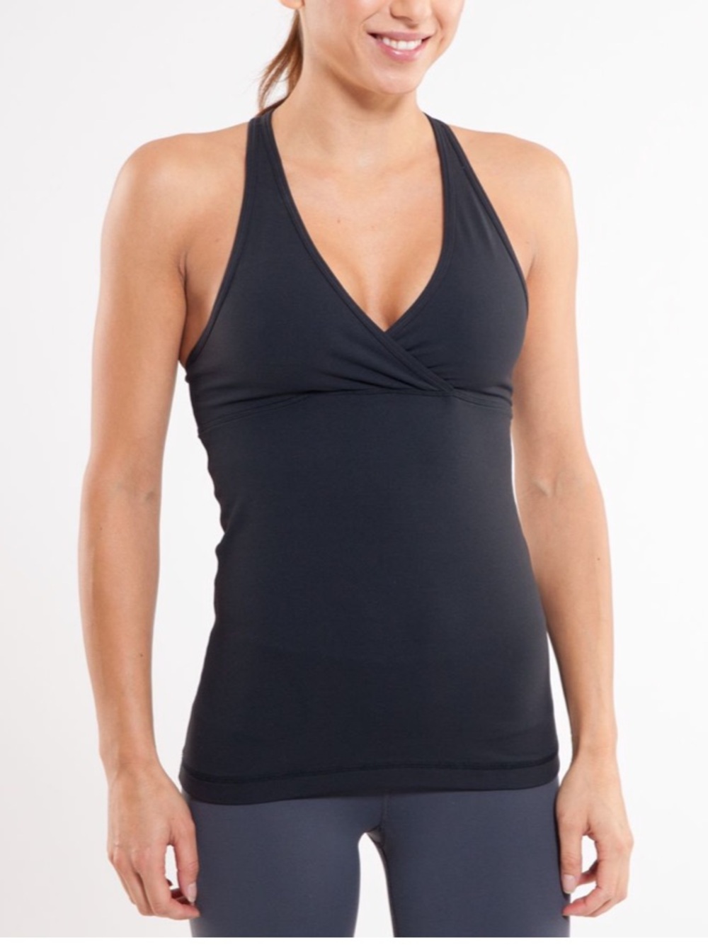 Lululemon Black Deep V Tank
